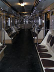Салон вагона типа 81-714.5М с нестандартными сиденьями