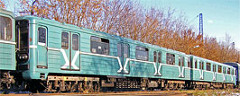 Вагоны типа 81-717.5 № 0252, 0253, депо "Сокол", 2006 год