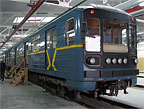 Вагон типа 81-717.5 в депо "Харьковское", Киев