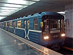 Вагон типа 81-717 № 9320 на станции "Первомайская", Минск
