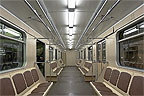 Салон вагона типа 81-717.5М № 2781 с новыми светильниками